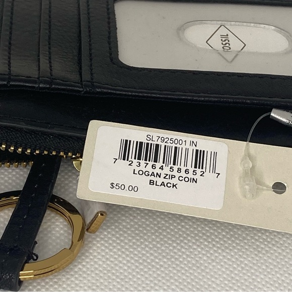 FOSSIL LOGAN ZIP COIN CARD HOLDER - Picture 4 of 4